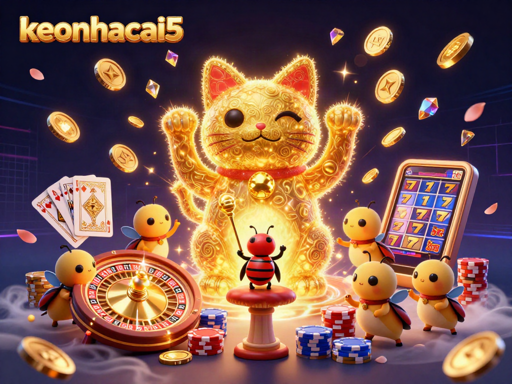 Engage with keonhacai5 for vibrant casino action featuring golden fireflies and dynamic symbols