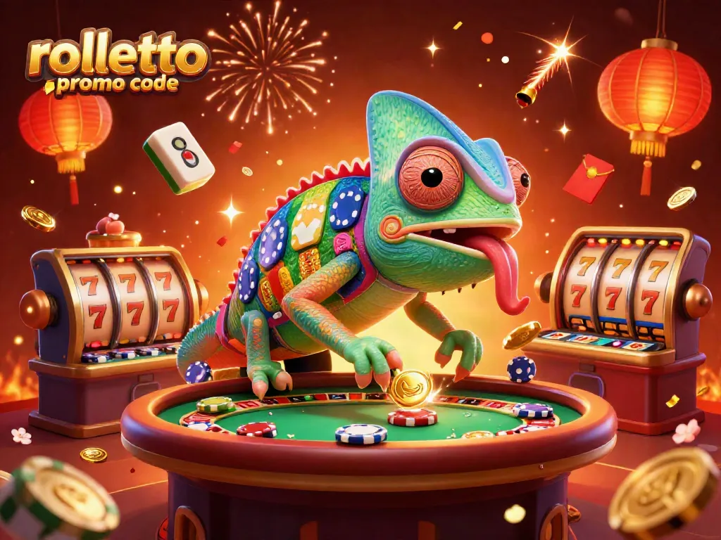 Capture winnings with Rolletto promo code in this vibrant 3D casino illustration.