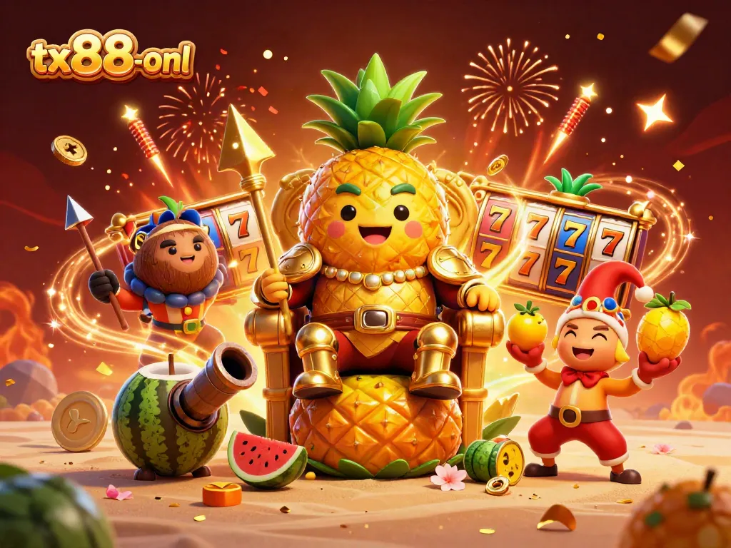 Experience thrilling wins at tx88-onl with a lively casino scene featuring unique characters.
