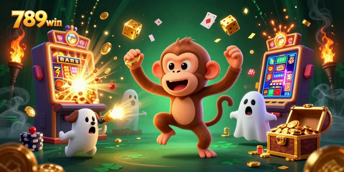 Engage with thrilling jackpots at 789win's haunted casino featuring mischievous characters.