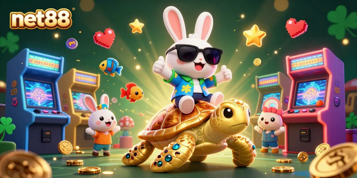 Experience exciting gameplay at net88 with a vibrant scene filled with cartoon characters and dynamic game elements.