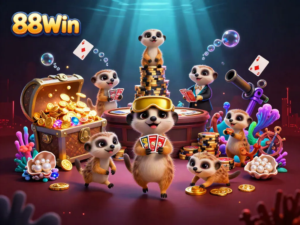 Experience thrilling gameplay at 88Win casino with exciting meerkat characters running the show.