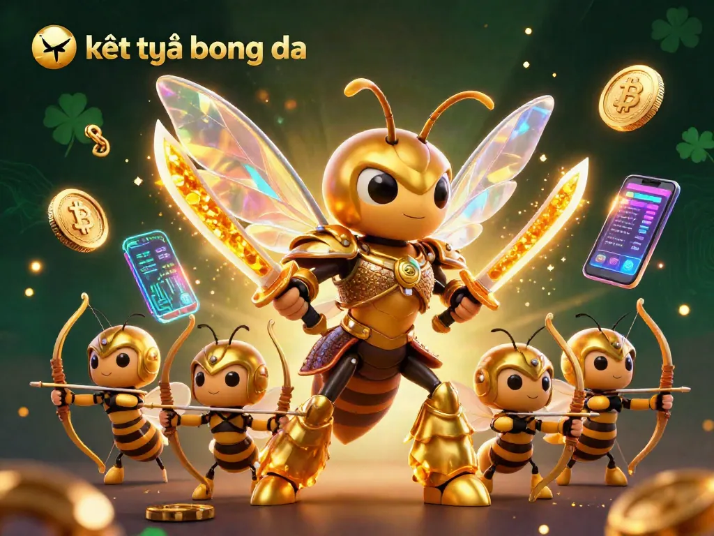 Experience exhilarating kết quả bóng đá with vibrant 3D visuals showcasing honey samurai and crypto elements in a captivating scene.