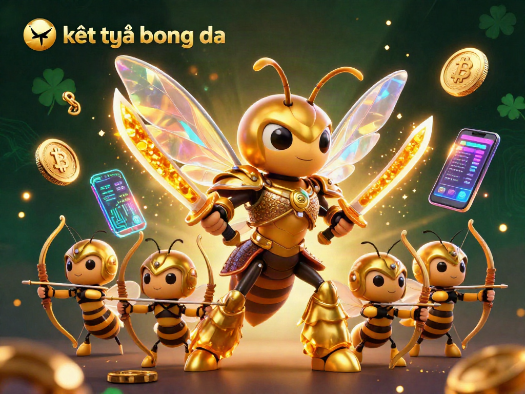 Experience exhilarating kết quả bóng đá with vibrant 3D visuals showcasing honey samurai and crypto elements in a captivating scene.