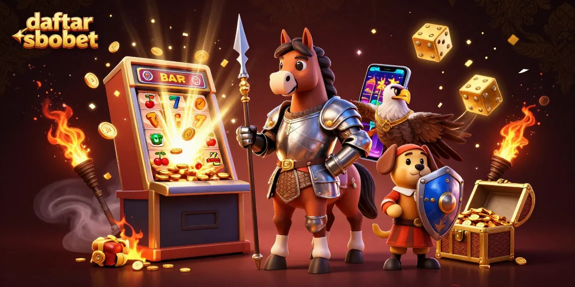 Experience daftar sbobet with dynamic gambling elements in a vibrant 3D scene filled with action.